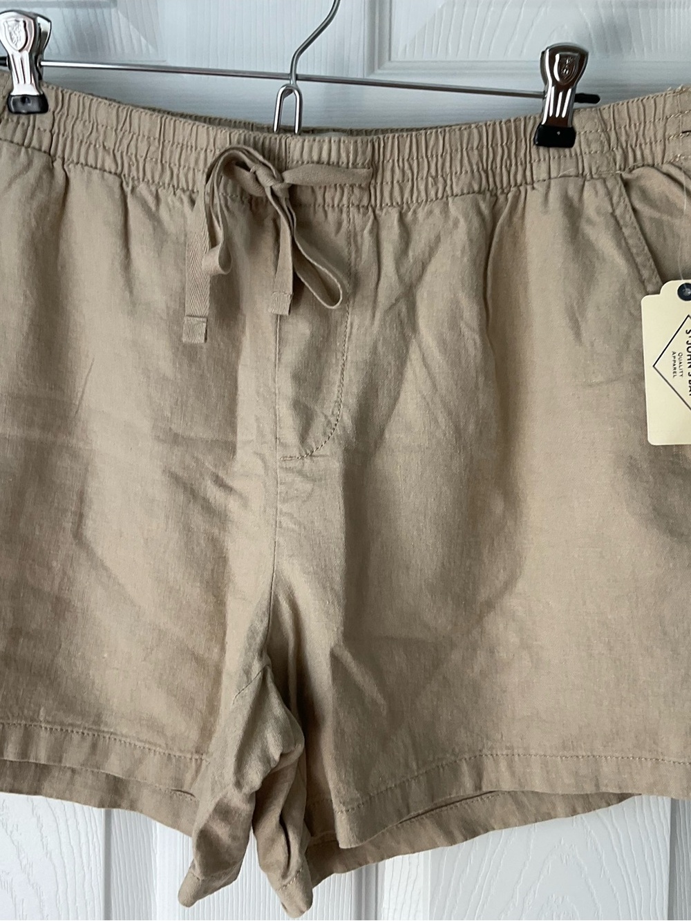 NWT St. John’s Bay Linen Blend Shorts Size Large - Picture 2 of 6